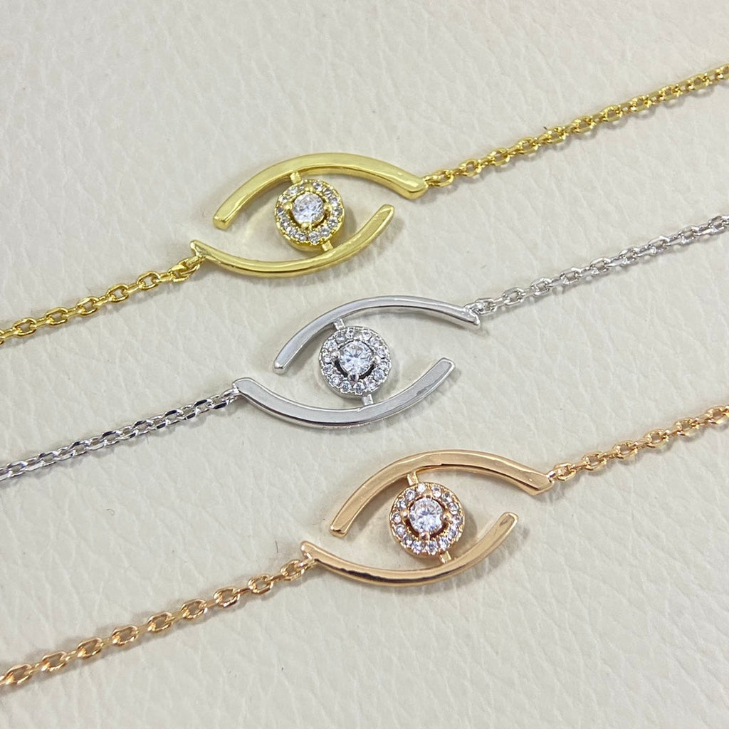 [Twinkle ]Twinkle Eye Pave-Set Diamond Bracelet