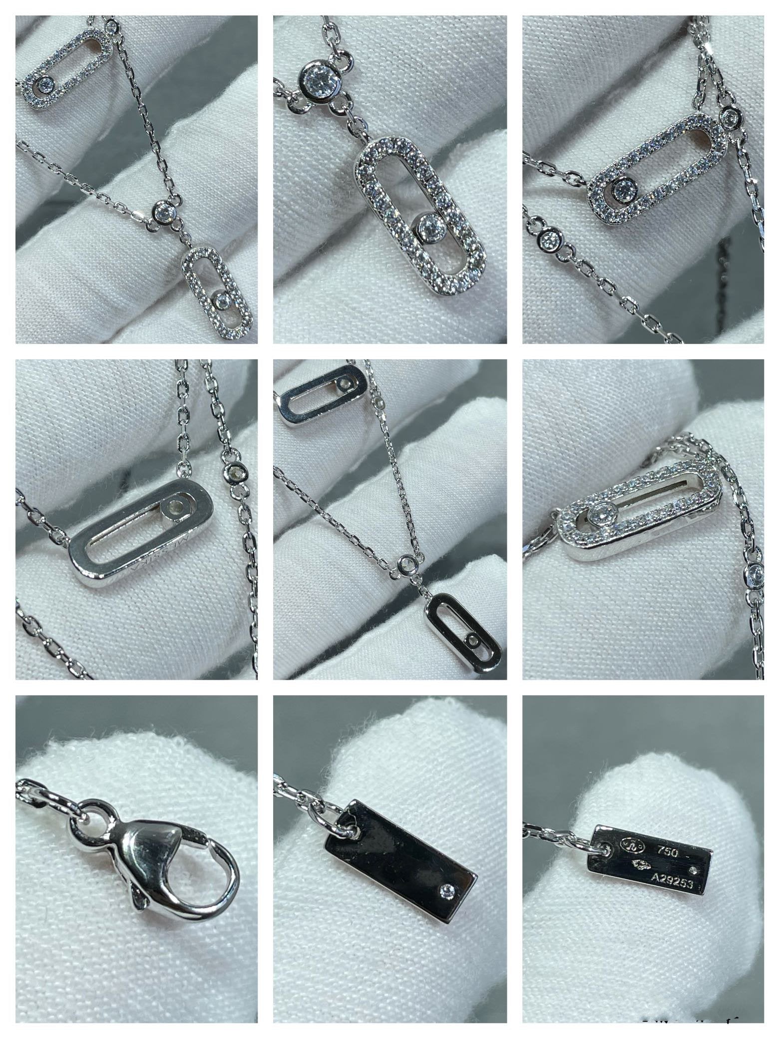 [Twinkle ]MOVE 2 ROW DIAMOND NECKLACE