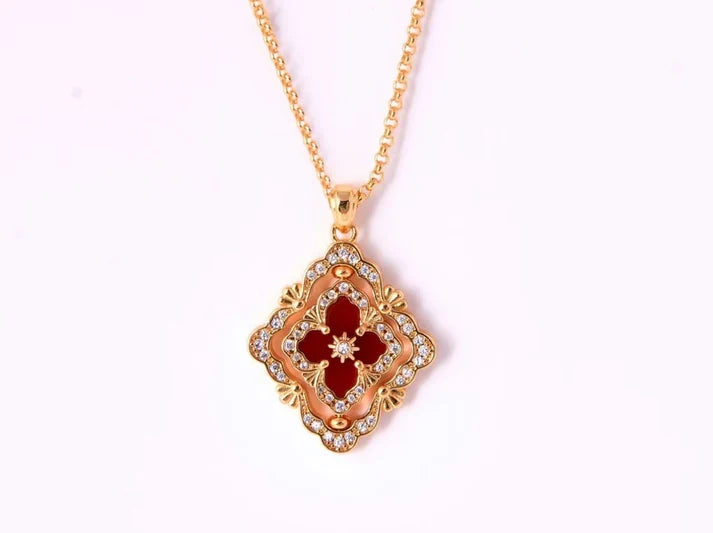 [Twinkle] B.C.L ENAMEL ROTATING SINGLE-DIAMOND NECKLACE£¨Various colors£©