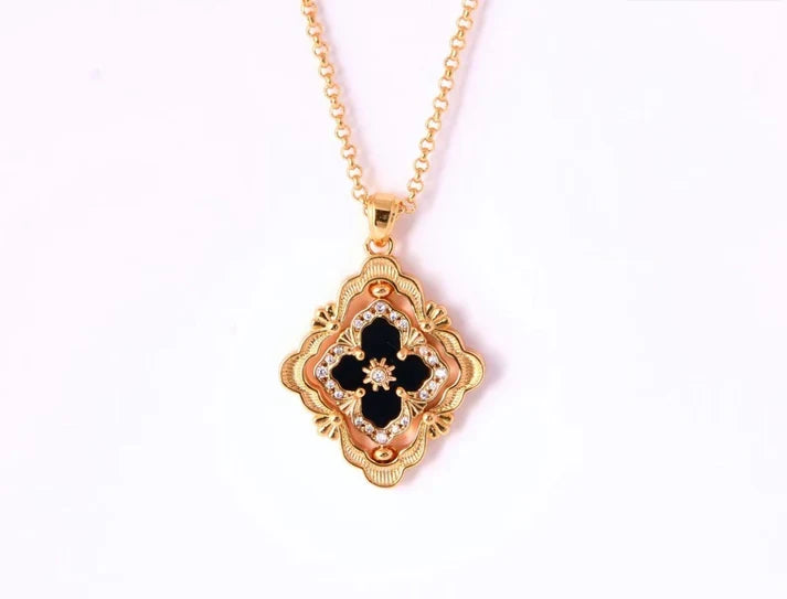 [Twinkle] B.C.L ENAMEL ROTATING SINGLE-DIAMOND NECKLACE£¨Various colors£©