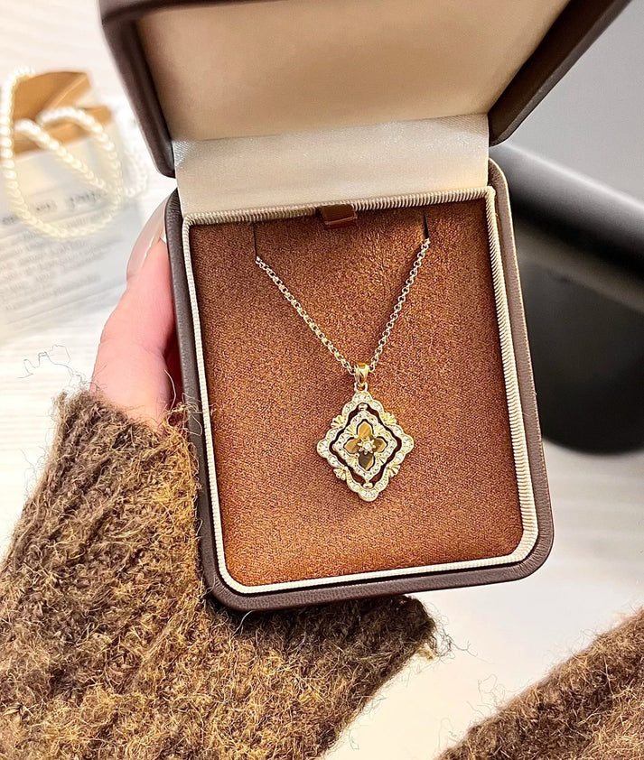 [Twinkle] B.C.L ENAMEL ROTATING SINGLE-DIAMOND NECKLACE£¨Various colors£©