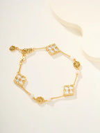 [Twinkle]B.C.L ENAMELED Three-Flower Bracelet£¨Trumpet)