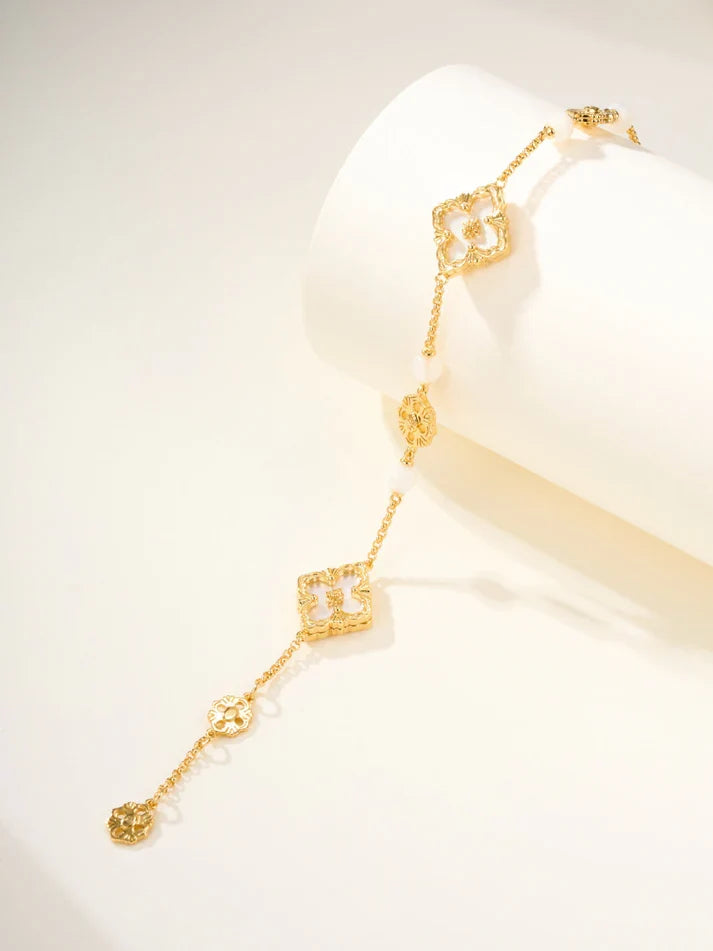 [Twinkle]B.C.L ENAMELED Three-Flower Bracelet£¨Trumpet)