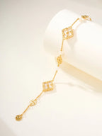 [Twinkle]B.C.L ENAMELED Three-Flower Bracelet£¨Trumpet)