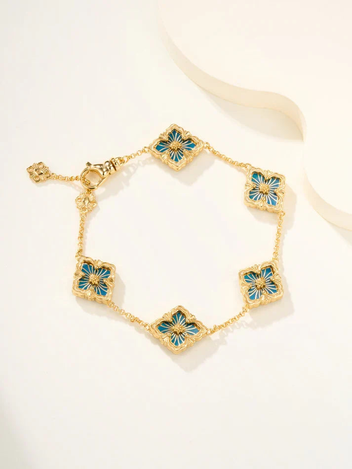 [Twinkle]B.C.L ENAMELED Five-Flower Bracelet£¨Various Colors)