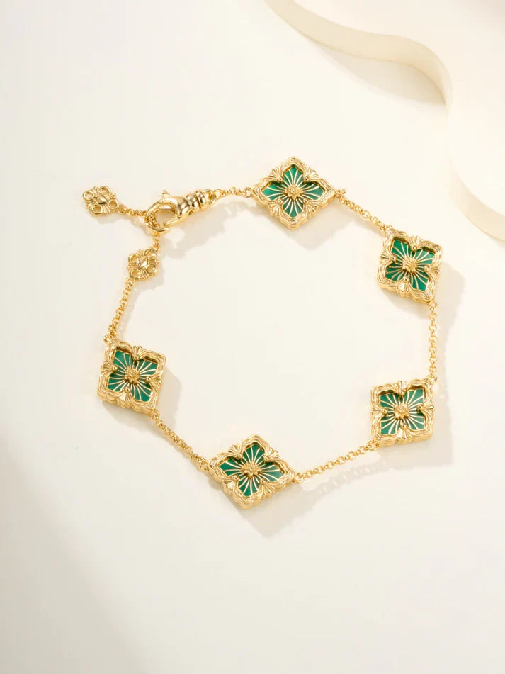 [Twinkle]B.C.L ENAMELED Five-Flower Bracelet£¨Various Colors)