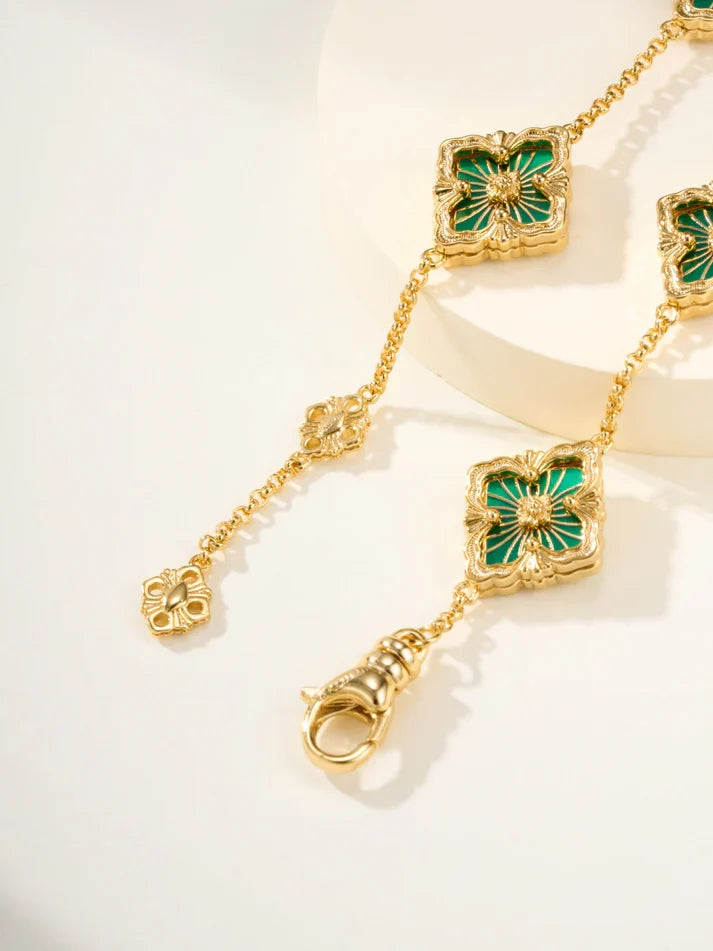 [Twinkle]B.C.L ENAMELED Five-Flower Bracelet£¨Various Colors)