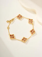 [Twinkle]B.C.L ENAMELED Five-Flower Bracelet£¨Various Colors)