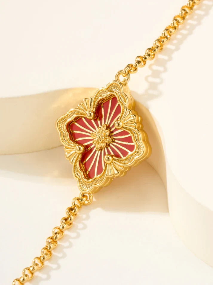 [Twinkle]B.C.L ENAMELED One-Flower Bracelet£¨Various Colors)