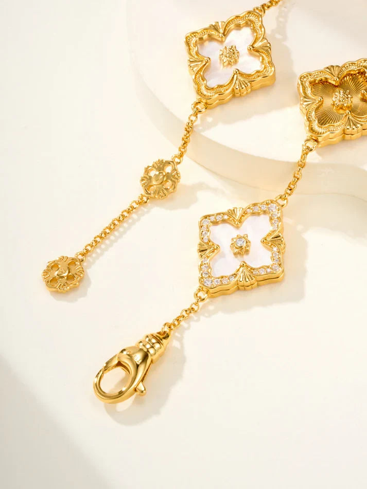 [Twinkle]B.C.L ENAMELED Five-Flower Bracelet£¨Various Colors) BIG SIZE