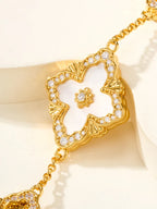 [Twinkle]B.C.L ENAMELED Five-Flower Bracelet£¨Various Colors) BIG SIZE