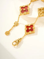 [Twinkle]B.C.L ENAMELED Five-Flower Bracelet£¨Various Colors) BIG SIZE