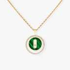 [Twinkle ]Twinkle MOVE 1 DIAMOND MALACHITE GOLD DIAMOND NECKLACE