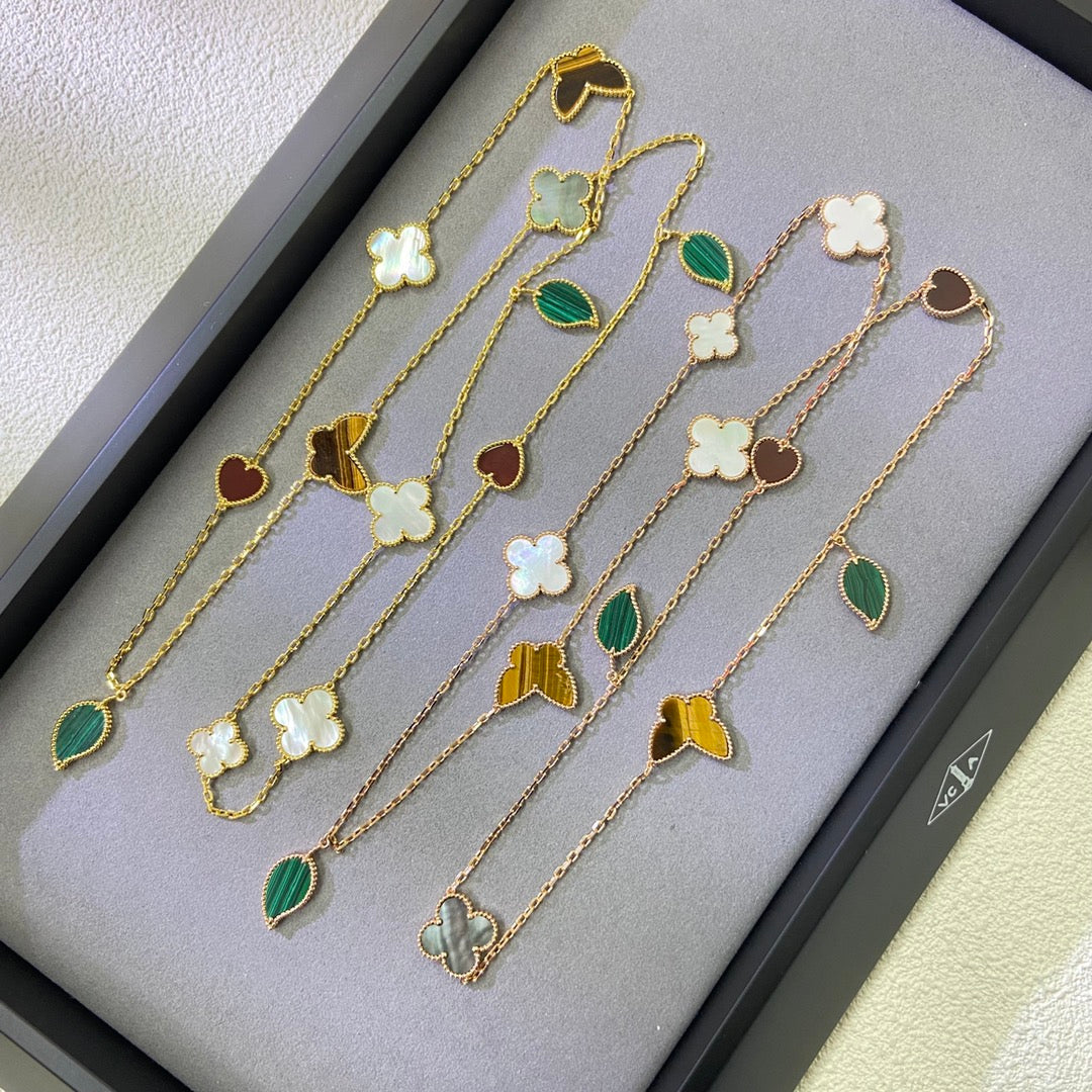 [Twinkle ] Lucky Alhambra Long Necklace-12 Designs