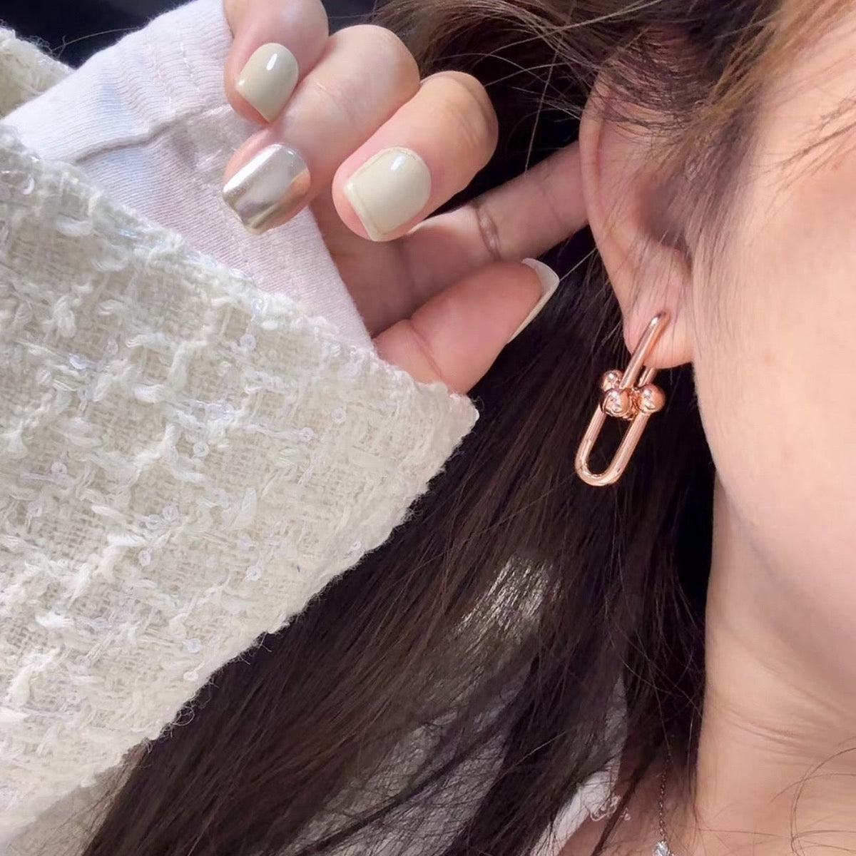 [Twinkle ] TF U-shaped earrings