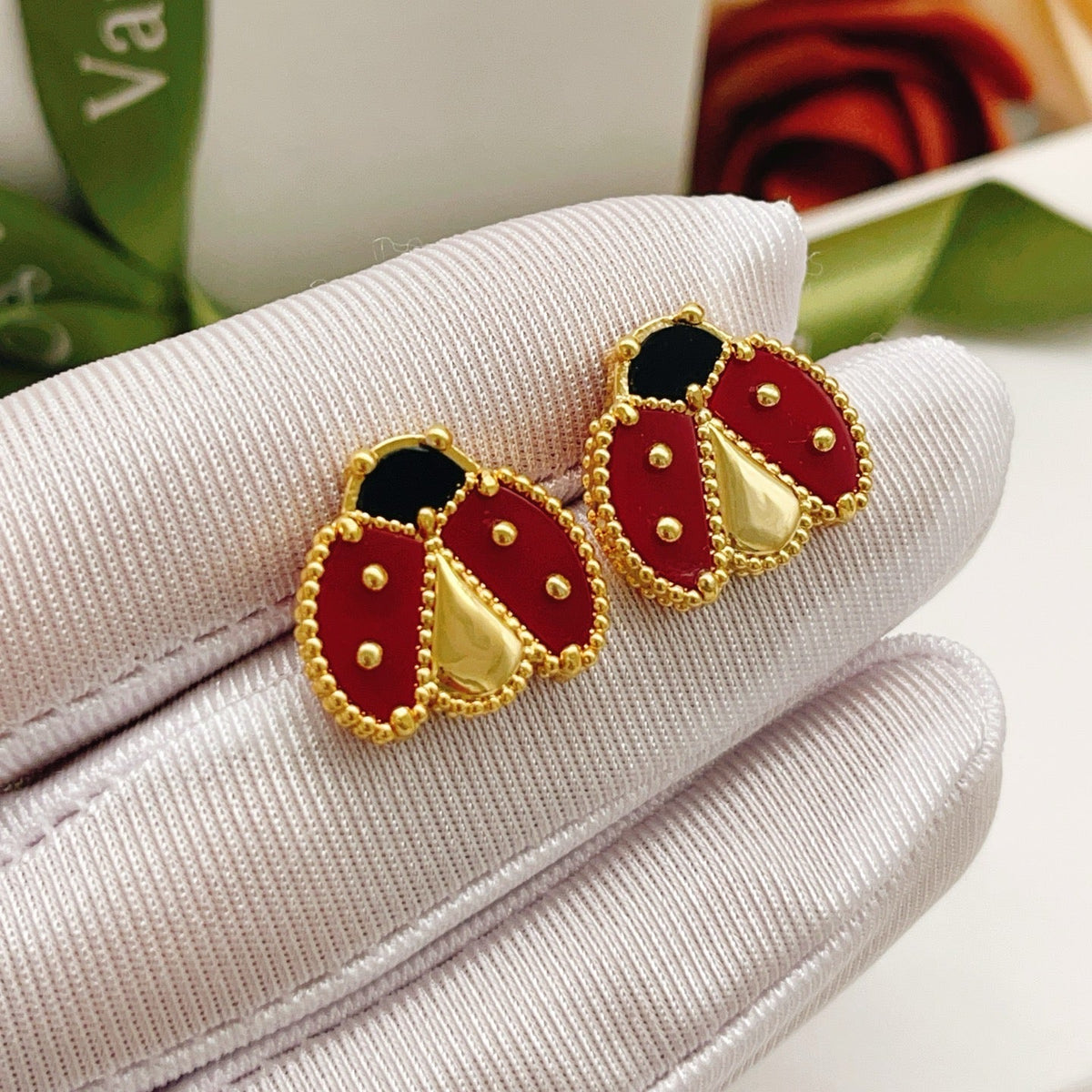 Twinkle LUCKY LADYBUG EARRINGS