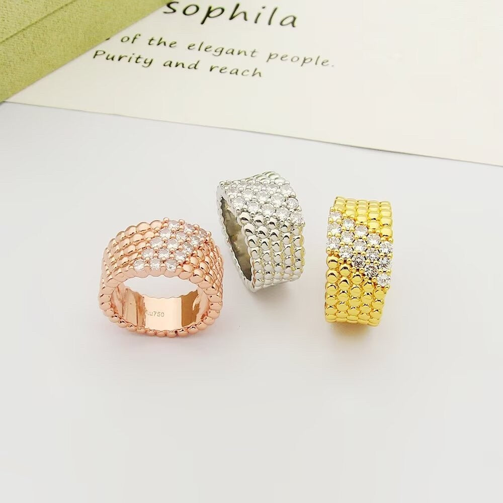 [Twinkle ]  PERLEE DIAMOND RING ,5-ROW DIAMOND-SET DESIGN
