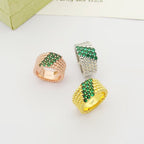 [Twinkle ]  PERLEE DIAMOND RING ,5-ROW DIAMOND-SET DESIGN