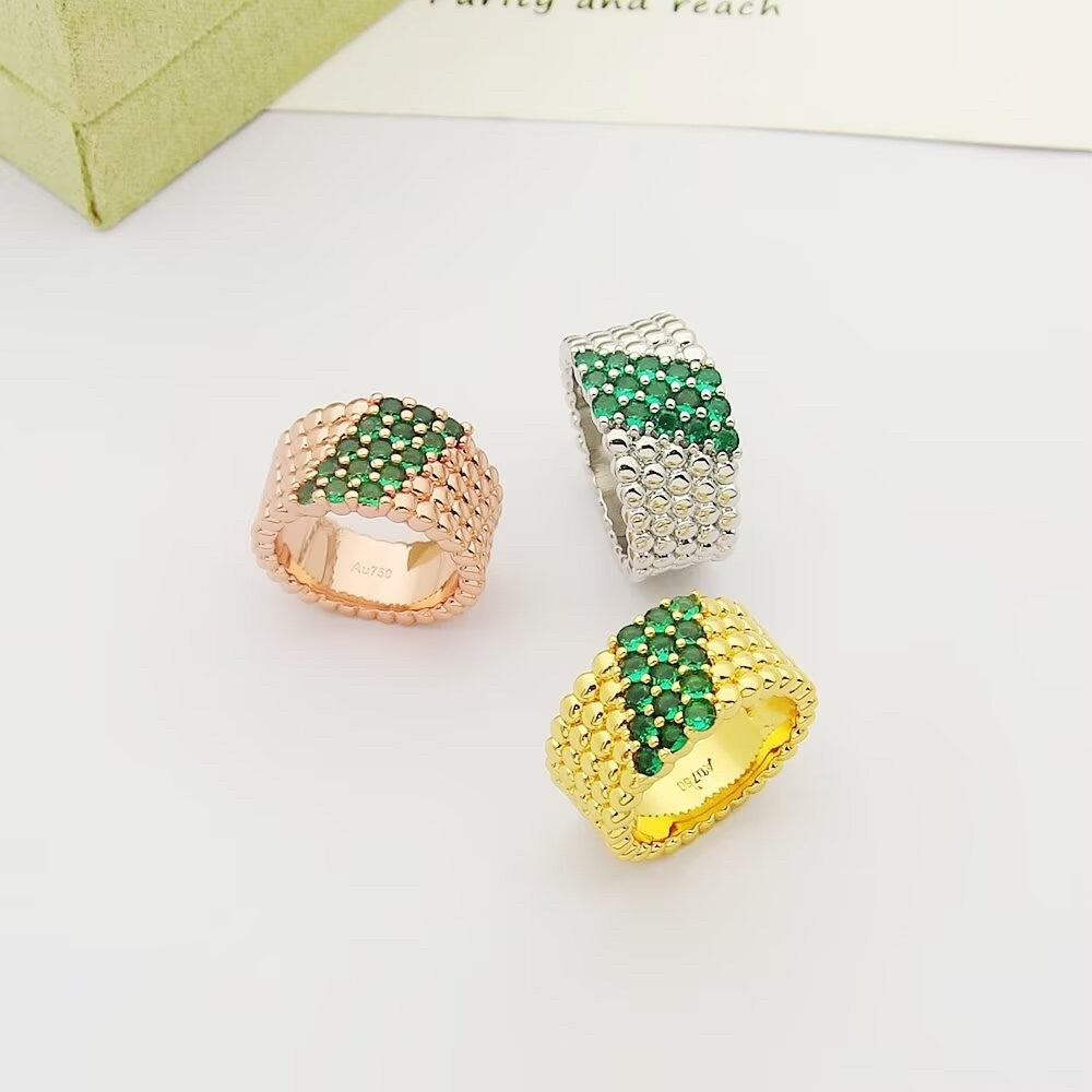[Twinkle ]  PERLEE DIAMOND RING ,5-ROW DIAMOND-SET DESIGN