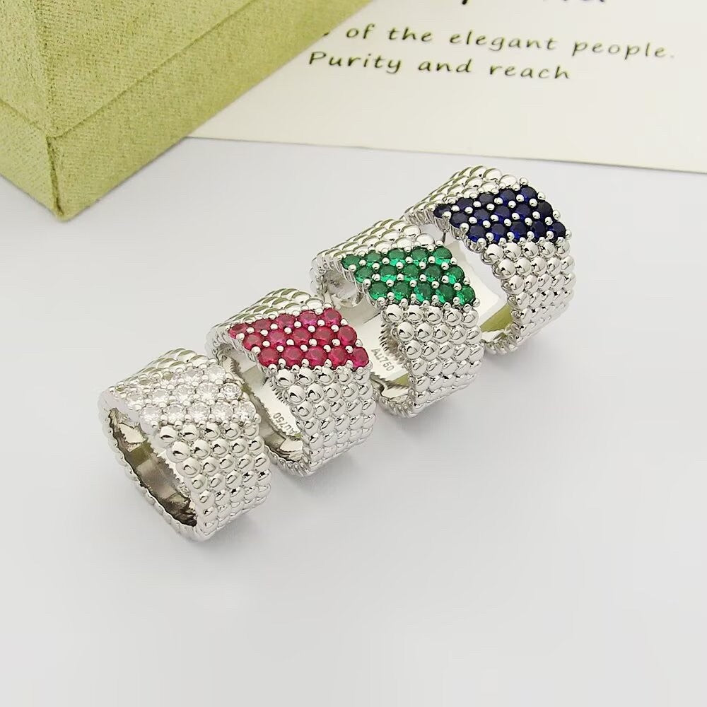 [Twinkle ]  PERLEE DIAMOND RING ,5-ROW DIAMOND-SET DESIGN
