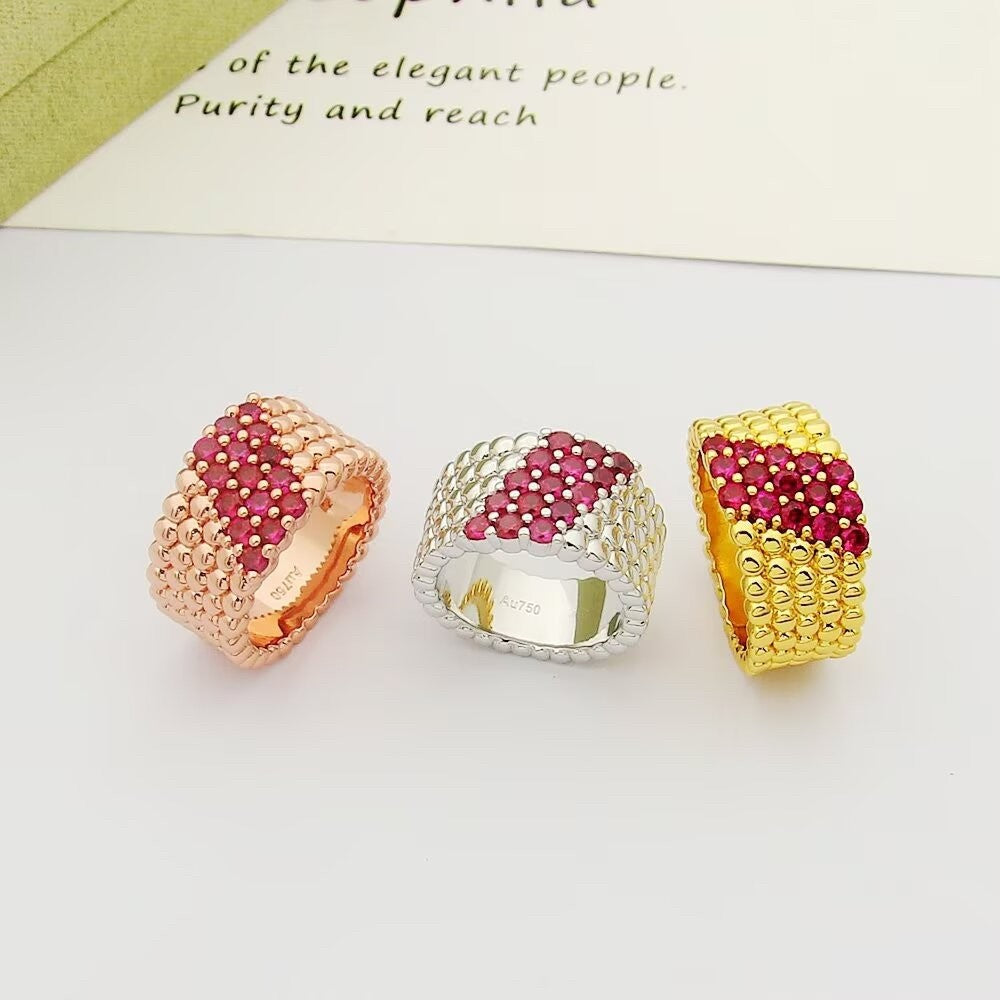 [Twinkle ]  PERLEE DIAMOND RING ,5-ROW DIAMOND-SET DESIGN