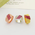 [Twinkle ]  PERLEE DIAMOND RING ,5-ROW DIAMOND-SET DESIGN