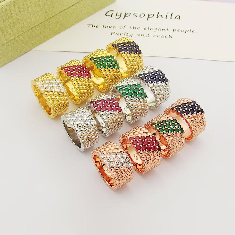 [Twinkle ]  PERLEE DIAMOND RING ,5-ROW DIAMOND-SET DESIGN
