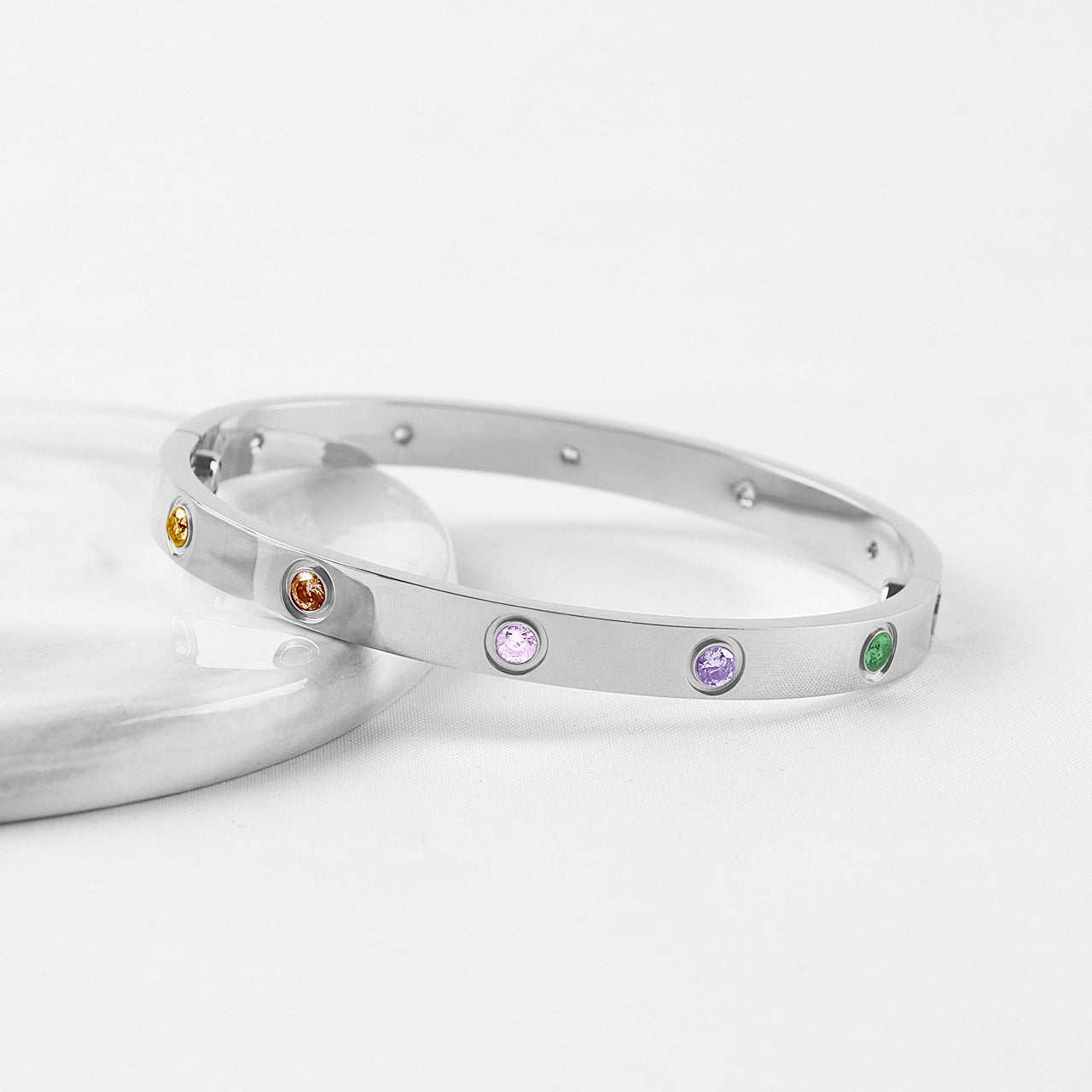 [Twinkle] 2026 NEW 6.1MM COLORED GEMSTONE BRACELET