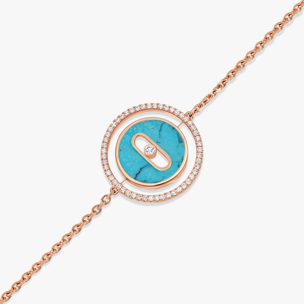 [Twinkle ]Twinkle MOVE TURQUOISE PINK GOLD DIAMOND BRACELET