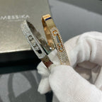 [Twinkle ]Move Noa Rose Gold Pavé Diamond Bangle Bracelet