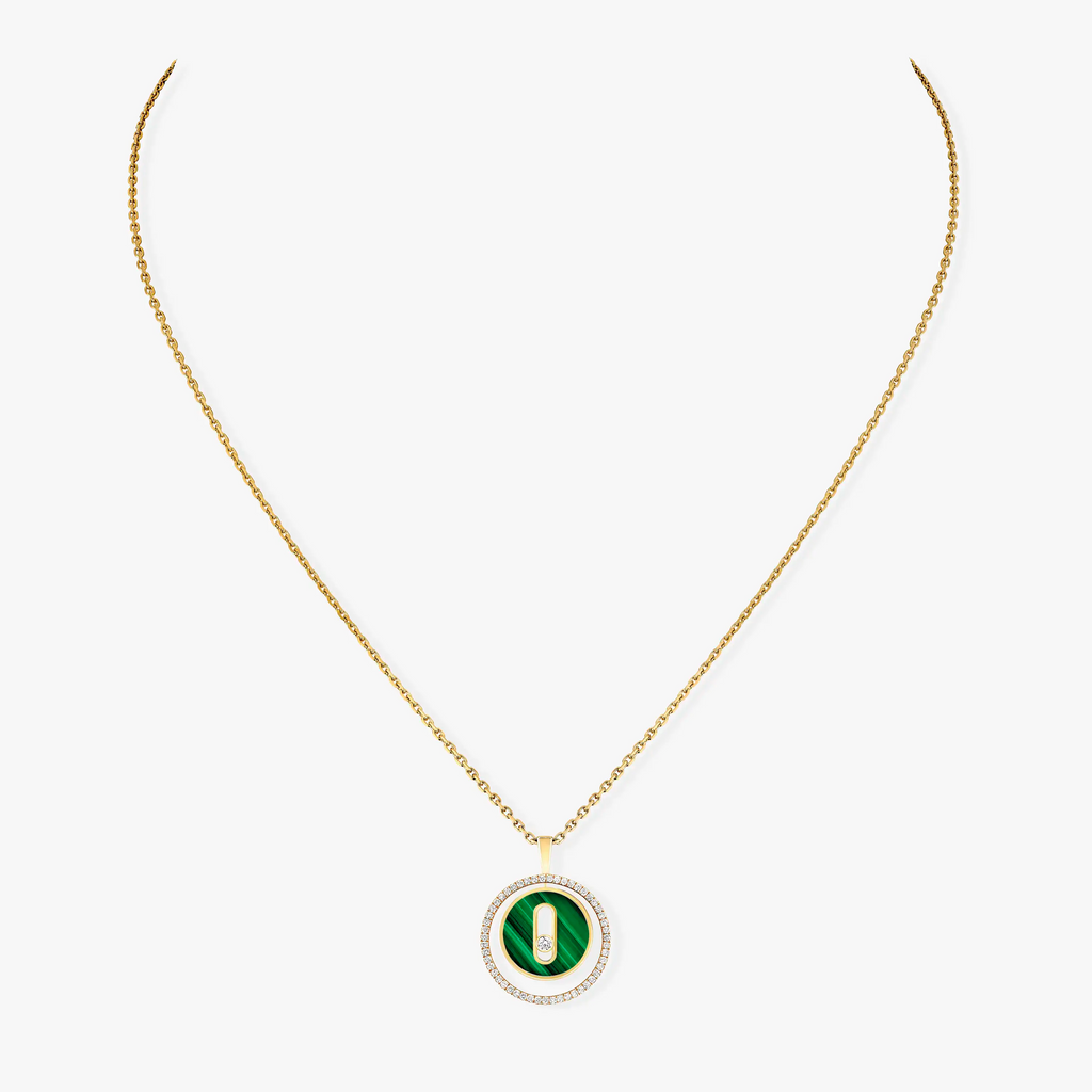 [Twinkle ]Twinkle MOVE 1 DIAMOND MALACHITE GOLD DIAMOND NECKLACE