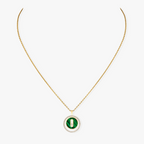 [Twinkle ]Twinkle MOVE 1 DIAMOND MALACHITE GOLD DIAMOND NECKLACE