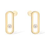 [Twinkle ]MOVE UNO SMALL 1 DIAMOND EARRINGS