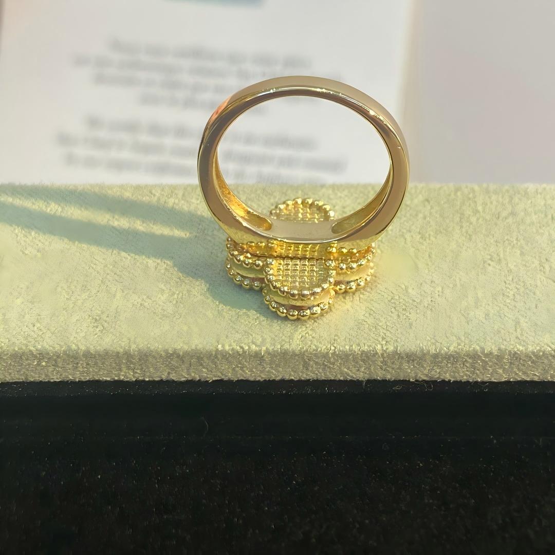 [Demo]NEW CLOVER PINK ENAMEL RINGS