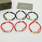 [Twinkle ]MK Care(s) pink cord pavé bracelet