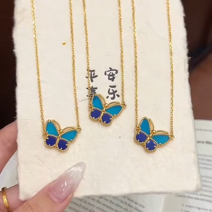 [Twinkle ] 2026 BUTTERFLY BLUE   NECKLACE