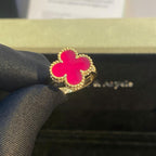 [Demo]NEW CLOVER PINK ENAMEL RINGS