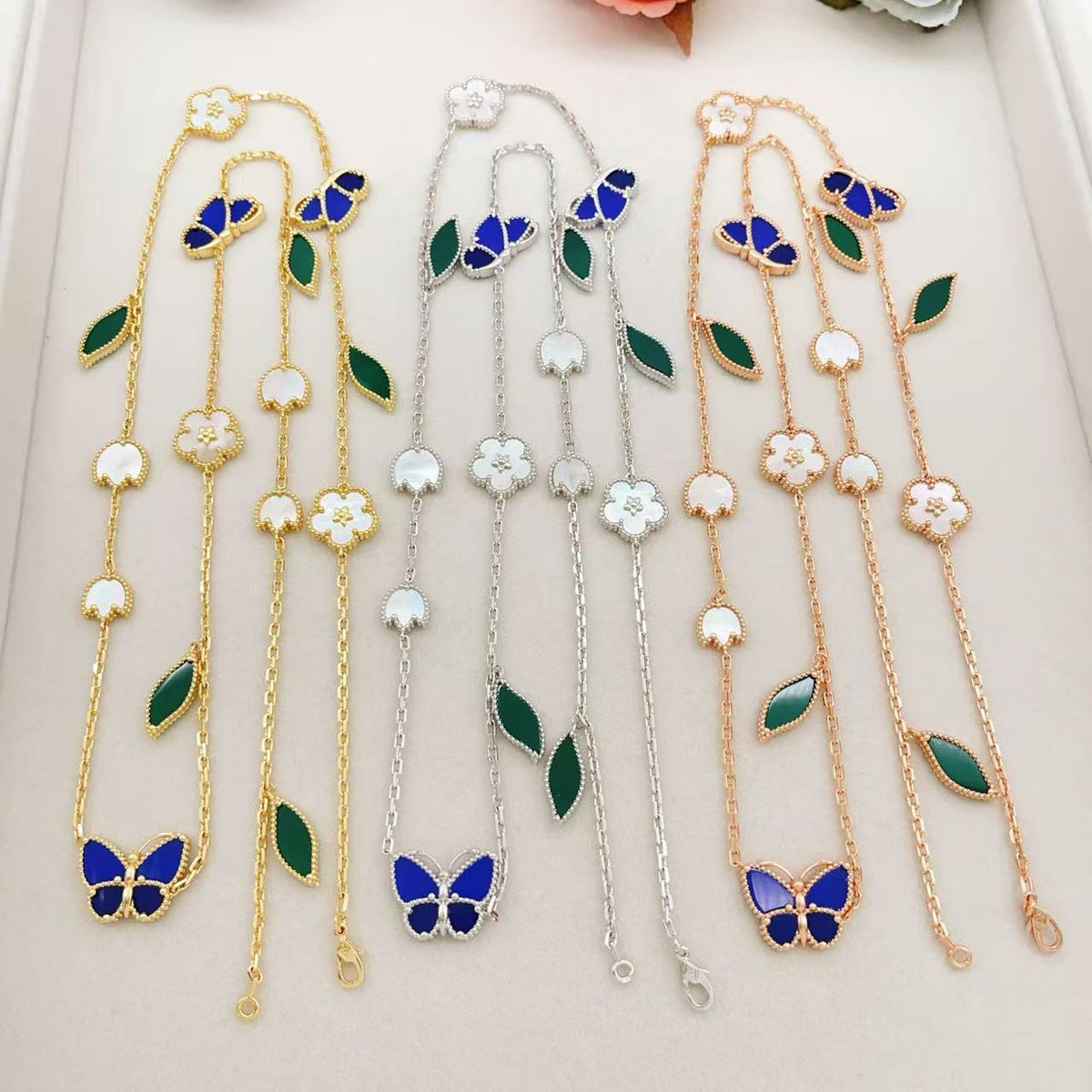 [Twinkle ] 26 NEW CLOVER 15 MOTIFS LUCKY NECKLACE