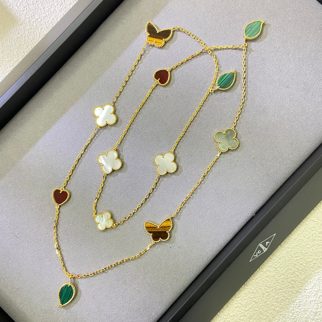 [Twinkle ] Lucky Alhambra Long Necklace-12 Designs