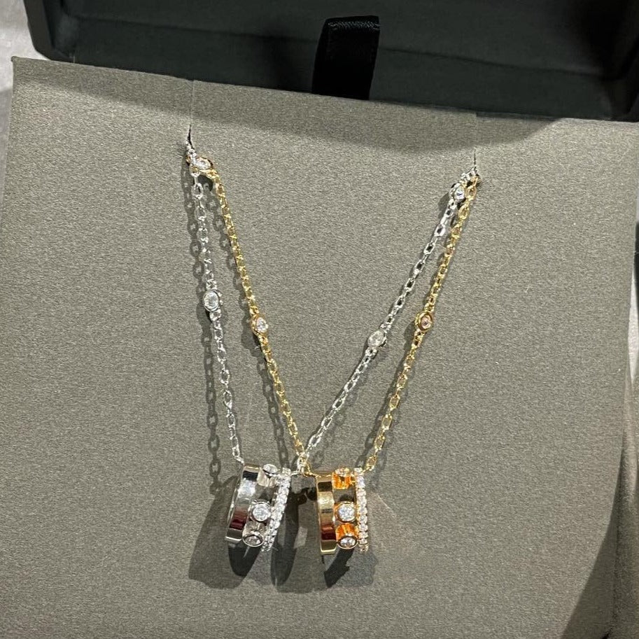 [Twinkle ]CHAIN MOVE ROMANE PEDAND NECKLACE