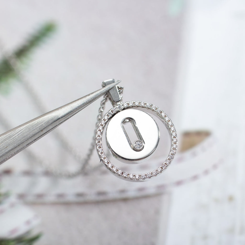 [Twinkle ]Twinkle MOVE PM NECKLACE SILVER DIAMOND