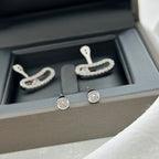 [Twinkle ]MOVE UNO SILVER DIAMOND EARRINGS