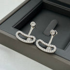 [Twinkle ]MOVE UNO SILVER DIAMOND EARRINGS