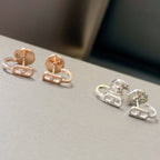 [Twinkle ]CREOLES MOVE UNO MINI 1 DIAMOND EARRINGS