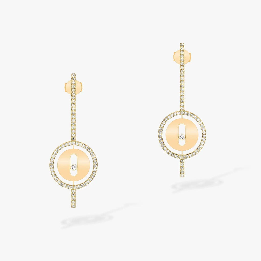 [Twinkle ]Twinkle MOVE ARROW PINK GOLD DIAMOND EARRINGS