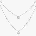 [Twinkle ]Diamond Necklace My Twin 2 Rows
