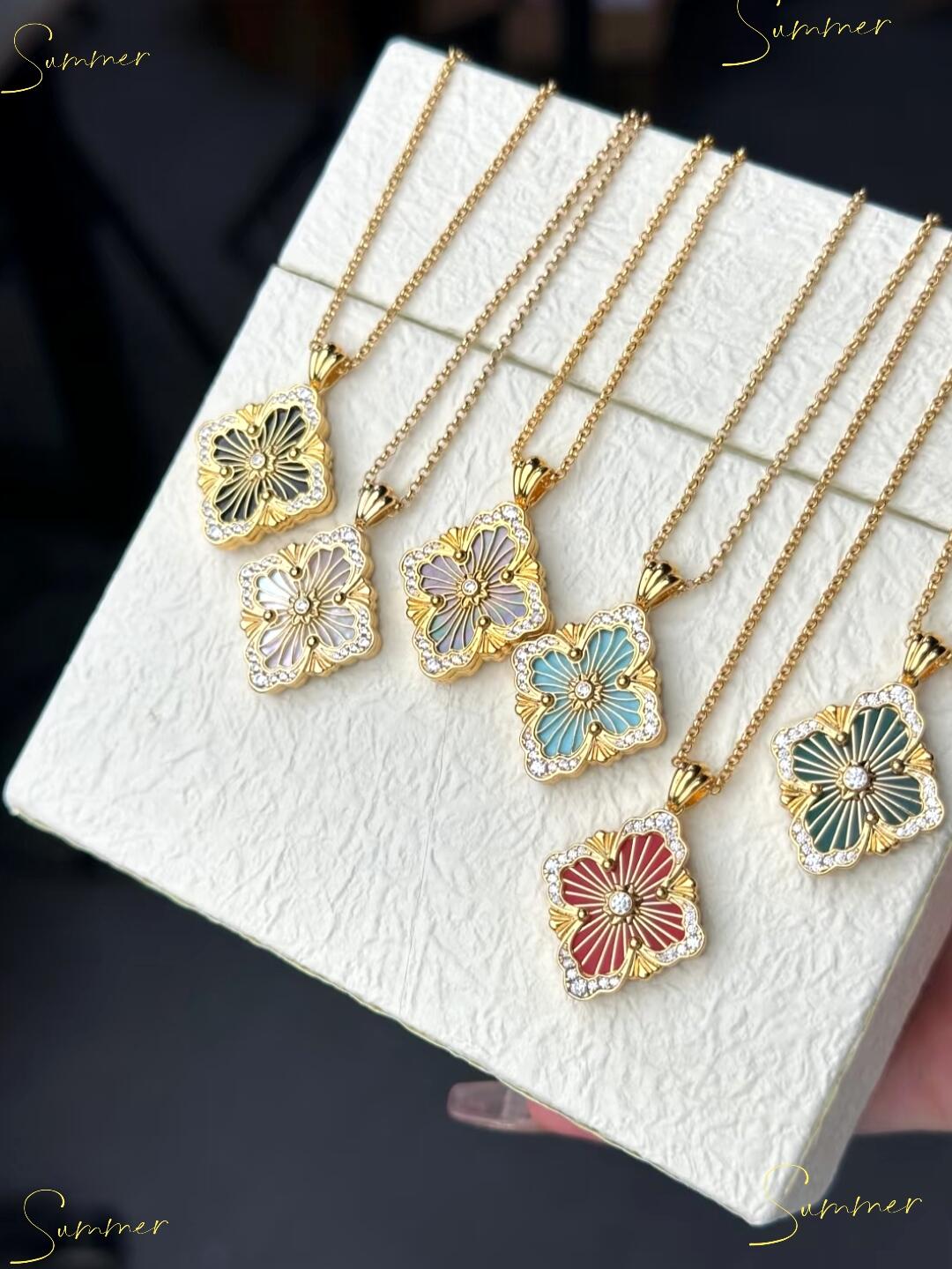 [Twinkle] B.C.L SMALL SIZE ENAMEL NECKLACE£¨Various colors)
