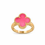 [Demo]NEW CLOVER PINK ENAMEL RINGS