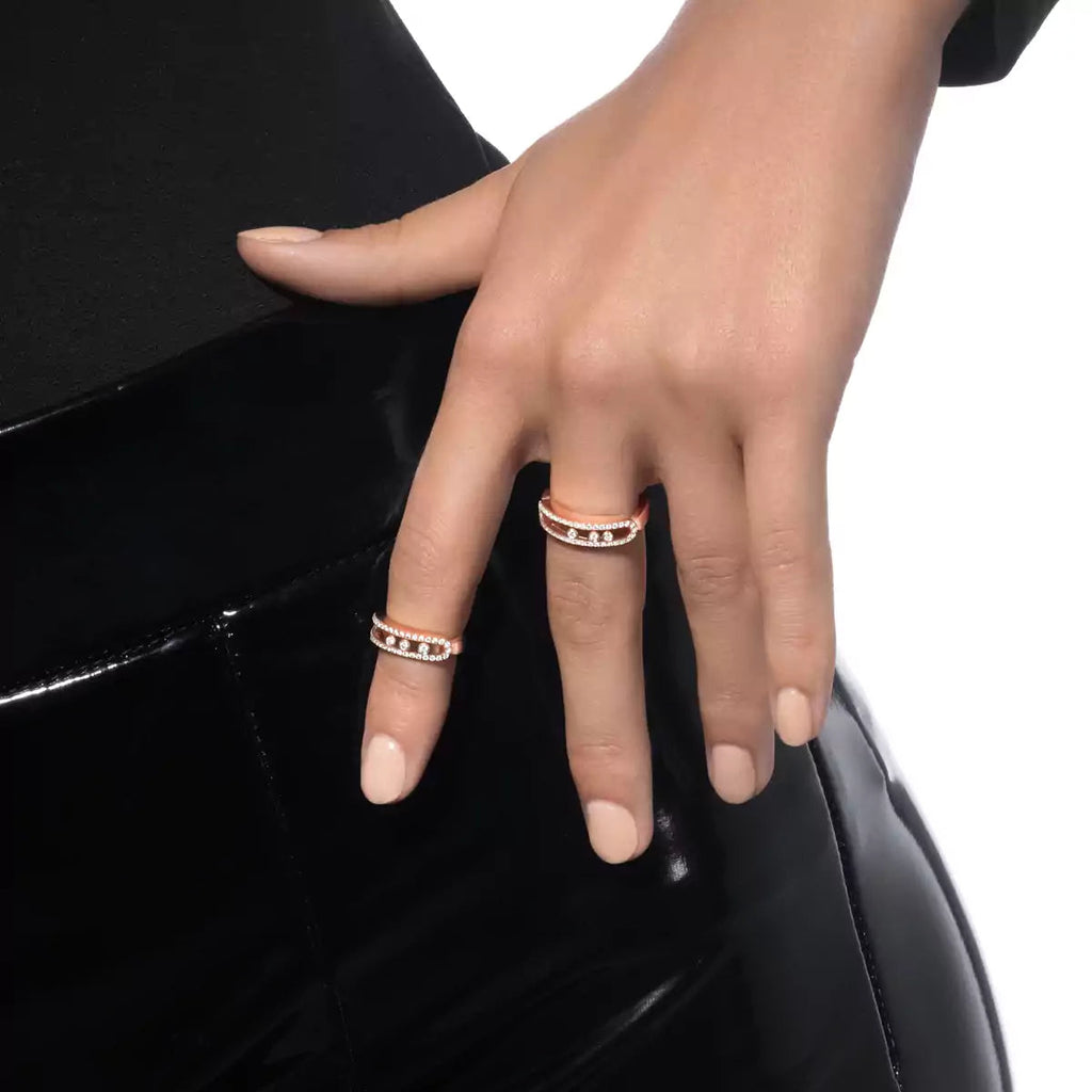 [Twinkle ] Baby Move Gold Diamond Pave_ Ring
