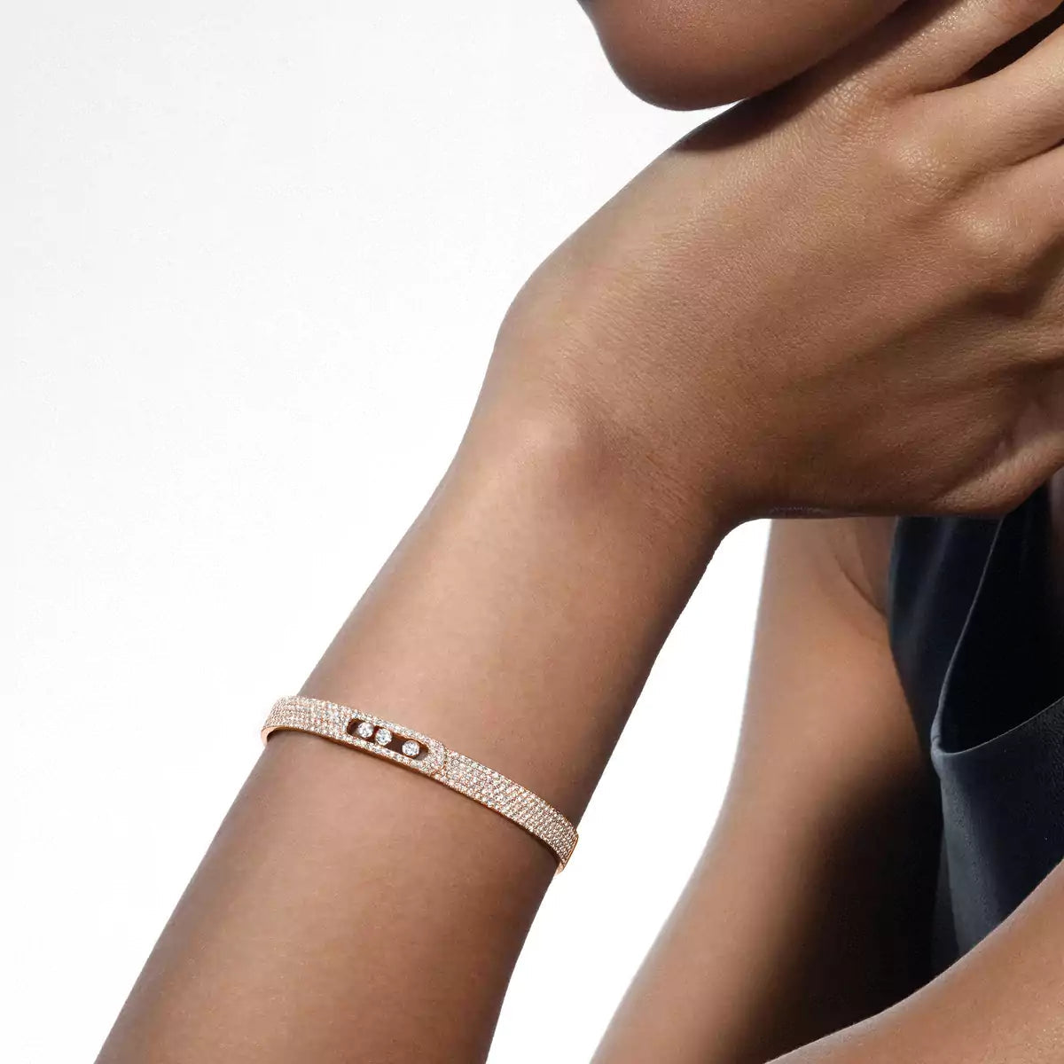 [Twinkle ]Move Noa Full Pavé Diamond Bangle Bracelet